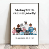 Personalisiertes Poster für Mama Unsere Mama
