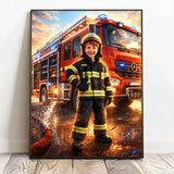 Personalisiertes Poster mit Lieblingsberufen für Kids Berufswunsch – Motiv 3