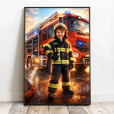 Personalisiertes Poster mit Lieblingsberufen für Kids Berufswunsch – Motiv 4