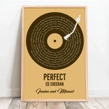 Personalisiertes Poster mit eurem Lieblingssong im Vinyl-Look Unser Song – Motiv 10