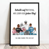 Personalisiertes Poster für Mama Unsere Mama – Motiv 4