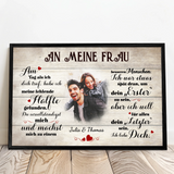 Personalisiertes Poster An meinen Schatz mit Foto für Paare – Motiv 6