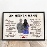 Personalisiertes Poster An meinen Schatz mit Foto für Paare – Motiv 6