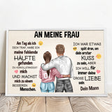 Personalisiertes Foto-Poster für Paare An meinen Schatz – Motiv 7