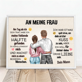 Personalisiertes Foto-Poster für Paare An meinen Schatz – Motiv 8