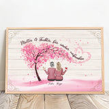Personalisiertes Poster für Mama & Papa Verbunden – Motiv 12