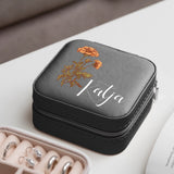 Personalisiertes Schmucketui mit Blumen und Namen Blume für Dich – Motiv 11