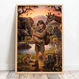 Personalisiertes Poster mit Safari-Szene für Kinder und die ganze Familie Safari – Motiv 12