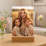 Personalisierter Acrylaufsteller mit Cartoon Effekt für Mama Cartoon Love Mama – Motiv 3