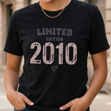 Personalisiertes T-Shirt mit Druck zum Geburtstag mit Namen und Jahreszahl – Limited seit – Motiv 2