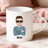 Personalisierte Tasse mit Druck für Papa und Opa – Legende, Ehemann, Papa und Opa – Motiv 5
