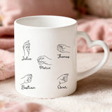 Personalisierte Tasse Blumen für Mama mit Foto für Mama & Papa – Motiv 5