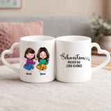 Personalisierte Tasse mit Druck für Schwestern – Schwestern – Motiv 4