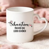 Personalisierte Tasse mit Druck für Schwestern – Schwestern – Motiv 5