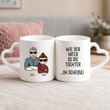 Personalisierte Tasse Wie der Vater... mit Foto für Mama & Papa – Motiv 4