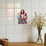 Personalisierte Deko-Fliese mit Foto für Mama Streetart-Design – Motiv 6
