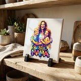 Personalisierte Deko-Fliese mit Foto für Mama Streetart-Design – Motiv 10
