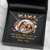Personalisierte Kette Für Mama mit Druck für Mama & Papa