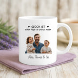 Weiße Tasse mit personalisiertem Spruch und Namen – individuelle Geschenkidee von Love & Faith
