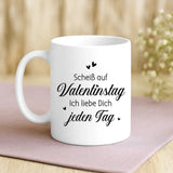 Personalisierte Tasse mit Druck zum Valentinstag für Paare – Mein Valentinsgruß – Motiv 3