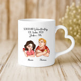 Personalisierte Tasse mit Druck zum Valentinstag für Paare – Immer – Motiv 2