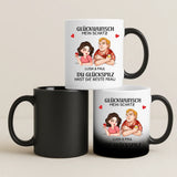 Personalisierte Tasse mit Druck zum Valentinstag für Paare – Glückwunsch – Motiv 3