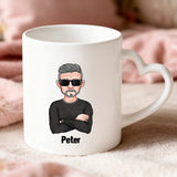 Personalisierte Tasse mit Druck für den Ruhestand – Legende, Kollege, Rentner – Motiv 5
