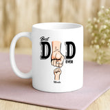 Weiße Tasse mit personalisiertem Spruch und Namen – individuelle Geschenkidee von Love & Faith