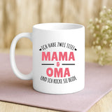 Personalisierte Tasse Ich habe zwei Titel mit Foto für Mama & Papa – Motiv 3