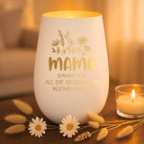 Personalisiertes Windlicht mit Gravur für Mama – Danke Mama – Motiv 4