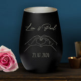 Personalisiertes Windlicht mit Gravur für Paare – Wahre Liebe – Motiv 12