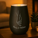 Personalisiertes Windlicht Forever love mit Gravur für Paare – Motiv 9