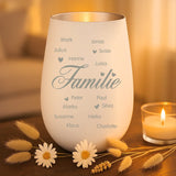 Personalisiertes Windlicht mit Gravur für die Familie – Familie ist... – Motiv 10