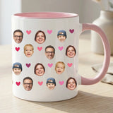 Personalisierte zweifarbige Tasse mit Foto und Namen Eure Tasse