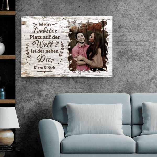 Neben dir - Paar-Leinwand