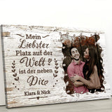 Neben dir - Paar-Leinwand