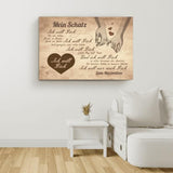 Ich will dich - Paar-Leinwand