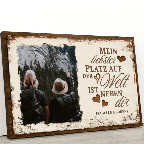 Mein Platz neben dir - Paar-Leinwand