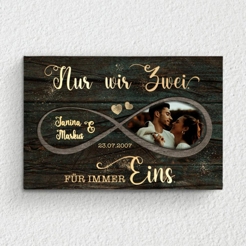 Für immer eins - Paar-Leinwand