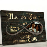 Für immer eins - Paar-Leinwand