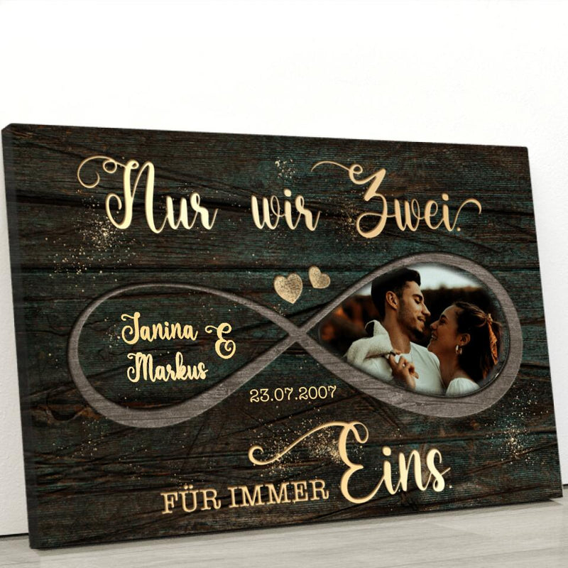 Für immer eins - Paar-Leinwand