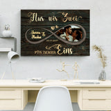 Für immer eins - Paar-Leinwand