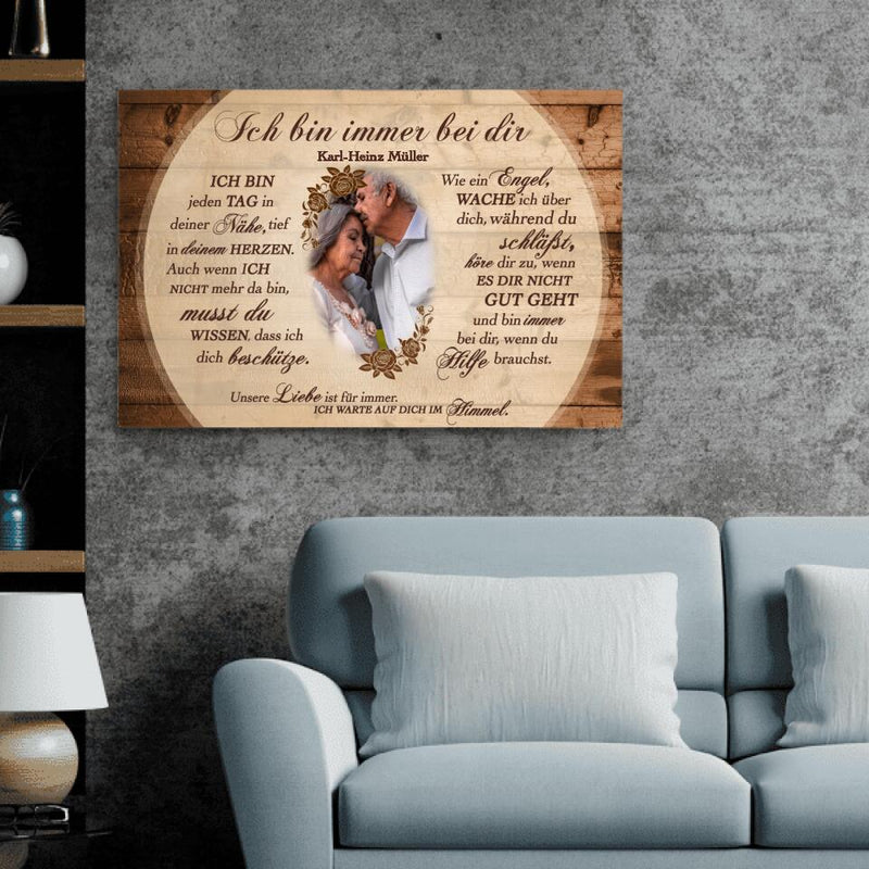 Ich bin immer bei dir - Partner-Leinwand