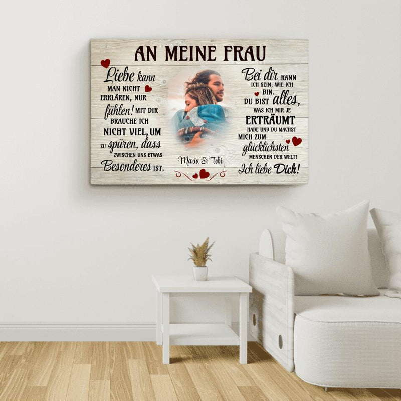 Besonders (An sie) - Paar-Leinwand