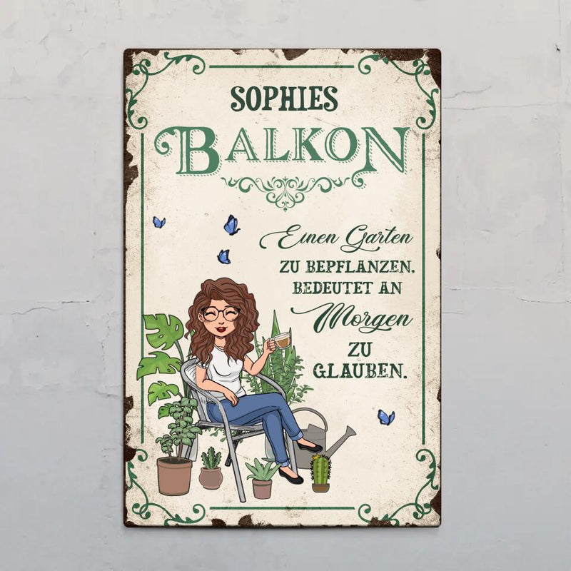 Gartenträumer - Outdoor-Türschild