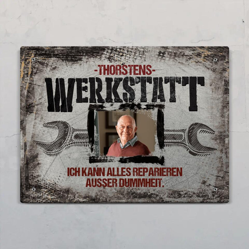 Meine Werkstatt Fotoupload - Heimwerker-Türschild