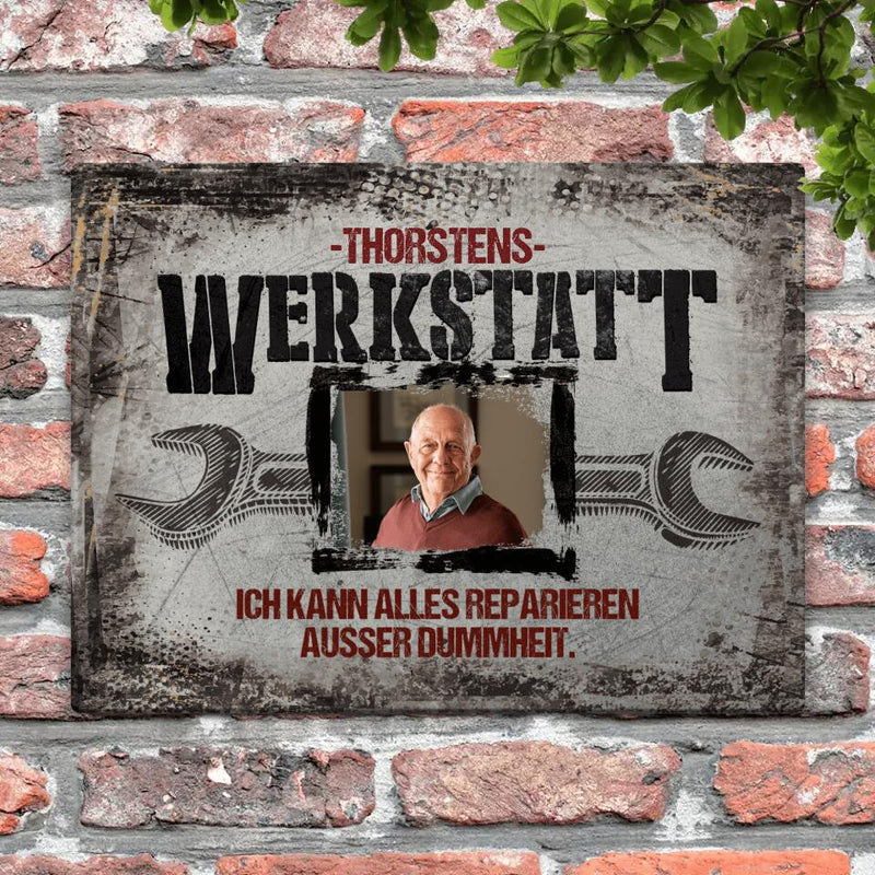 Meine Werkstatt Fotoupload - Heimwerker-Türschild
