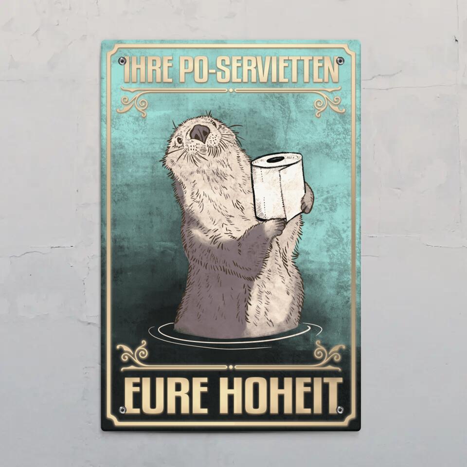 Toiletten - Freunde-Türschild