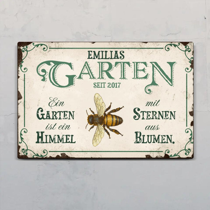 Gartenglück - Outdoor-Türschild