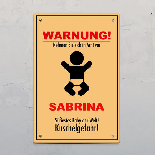 Kuschelgefahr - Indoor-Türschild